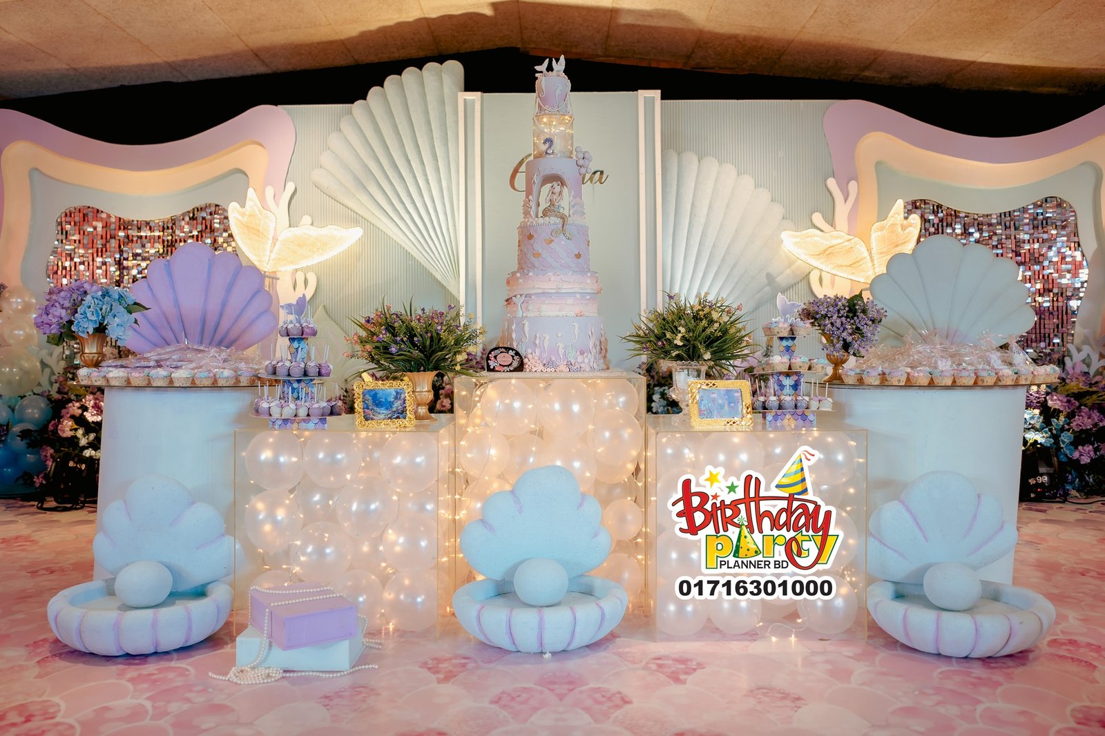 Sea, Mermaid Theme Tier